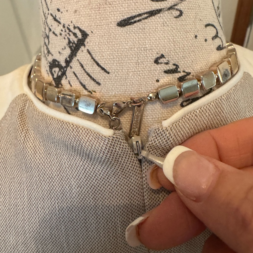 WHBM Tan and White Dress size 4 - Picture 9 of 13